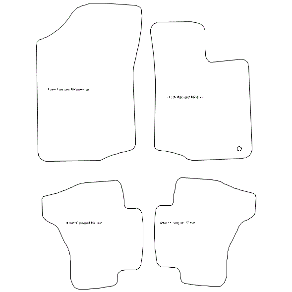 To fit Peugeot 107 Car Mats 2005 2014 & Girly Custom Logo eBay